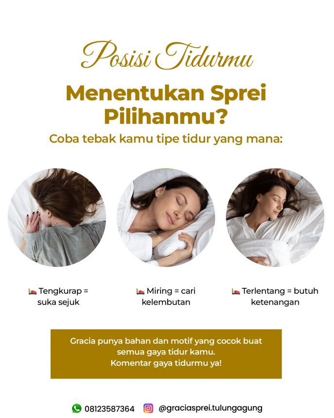 <p>Posisi tidur favoritmu bisa bantu kamu milih sp